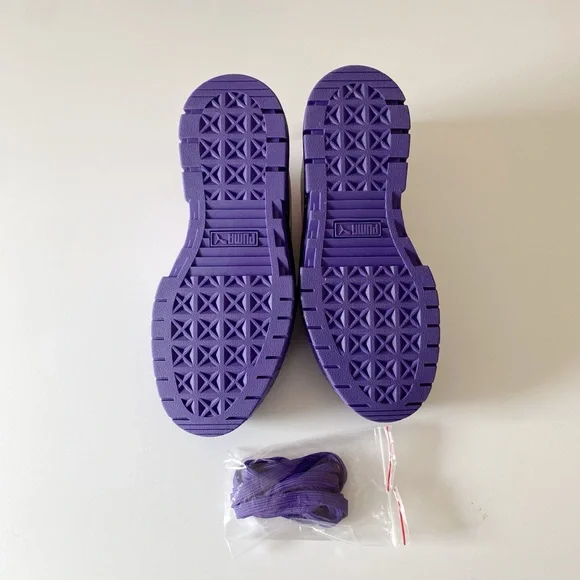 Puma X Bratz Mayze Leather Platform Sneakers in Prism Violet-Spring Crocus NIB - Picture 8 of 13